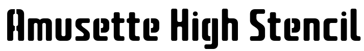 Amusette High Stencil
