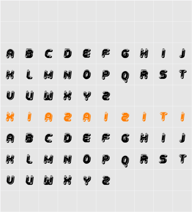 Ambis 字符映射表