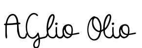 AGlio Olio 字体预览图