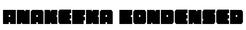 Anakefka Condensed