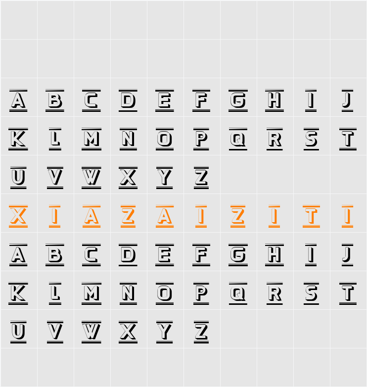 Amor 字符映射表