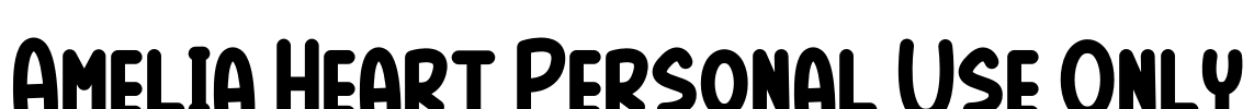Amelia Heart Personal Use Only