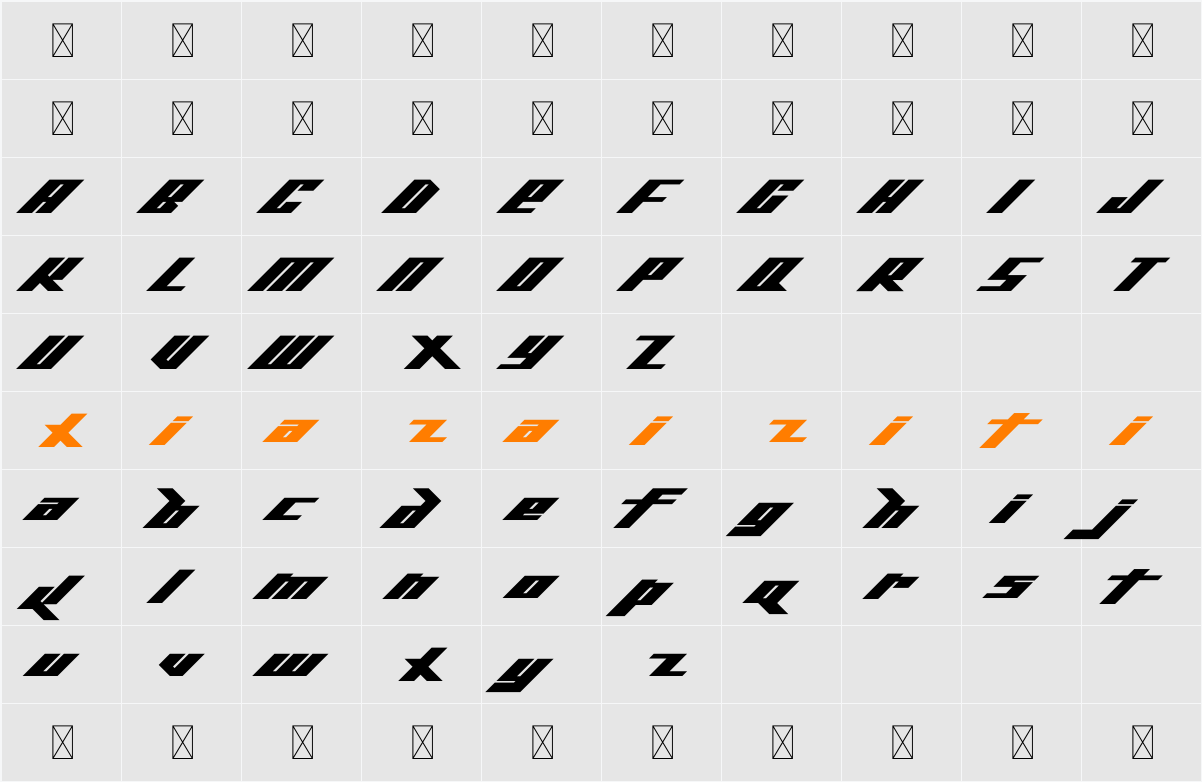 Hypik 字符映射表