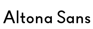 Altona Sans 字体预览图