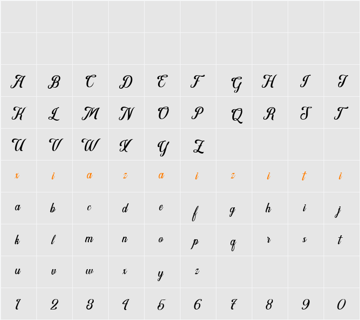 Agressive Rhytmes 字符映射表