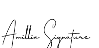 Amillia Signature 字体预览图