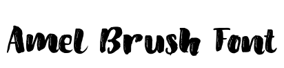 Amel Brush Font