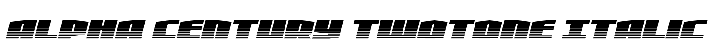 Alpha Century Twotone Italic