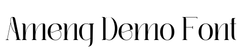 Ameng Demo Font 字体预览图