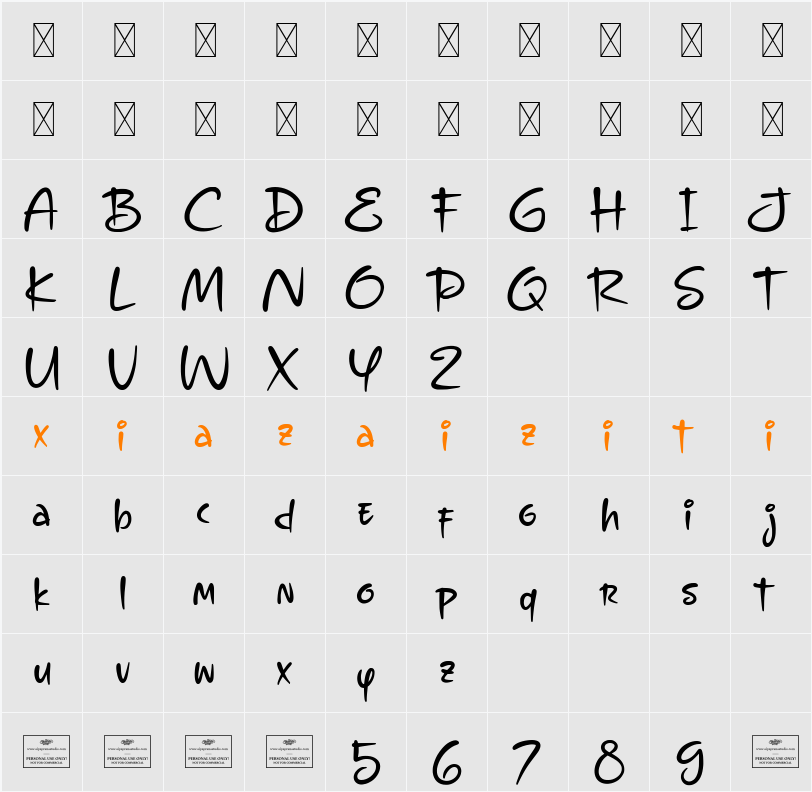 Ravishing 字符映射表