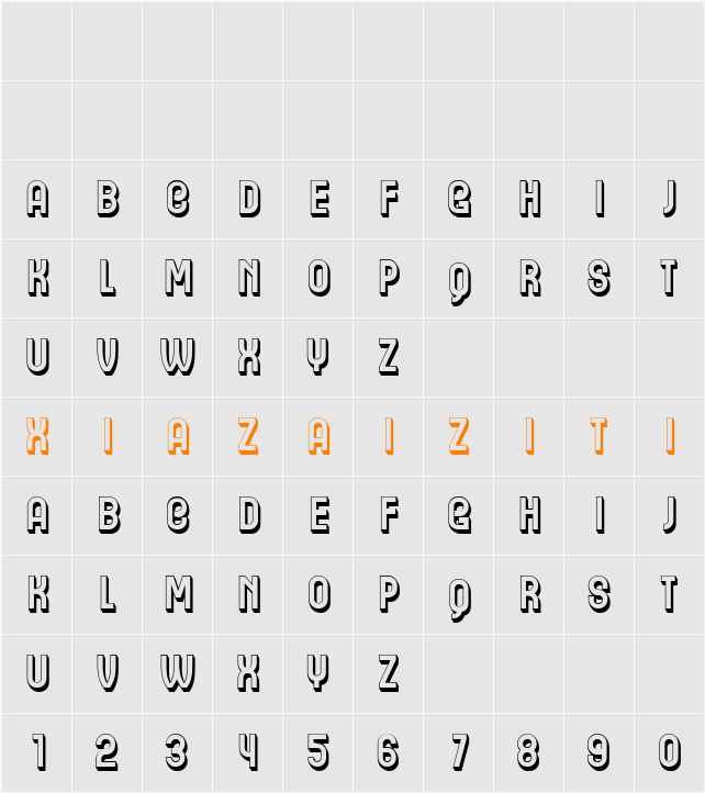 Ajanta 字符映射表