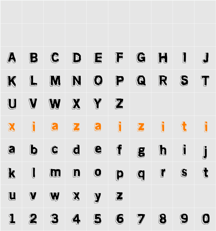 Almost like the blues 字符映射表