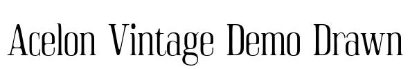 Acelon Vintage Demo Drawn