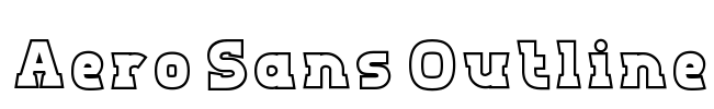 Aero Sans Outline