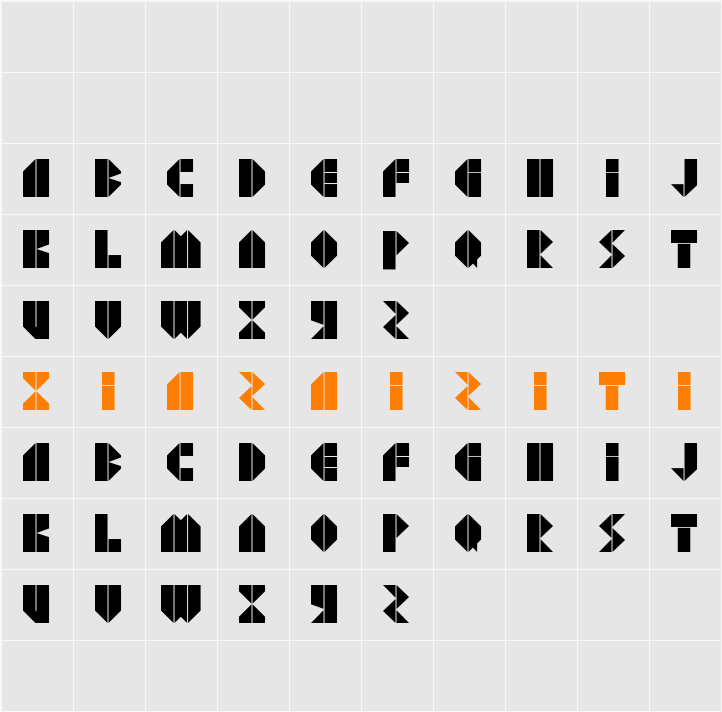 Agressiv 字符映射表