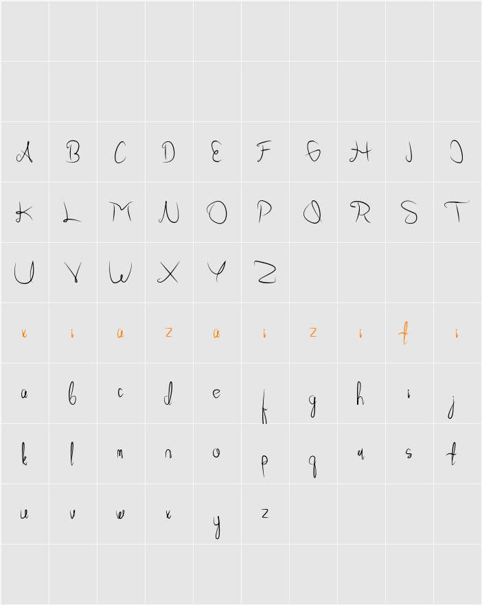 AllabamaPersonalUse 字符映射表