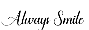 Always Smile 字体预览图
