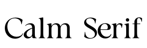 Calm Serif