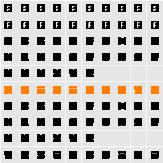 Alpha63 字符映射表