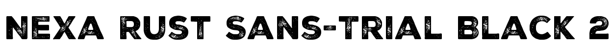 Nexa Rust Sans-Trial Black 2