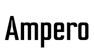 Ampero 字体预览图