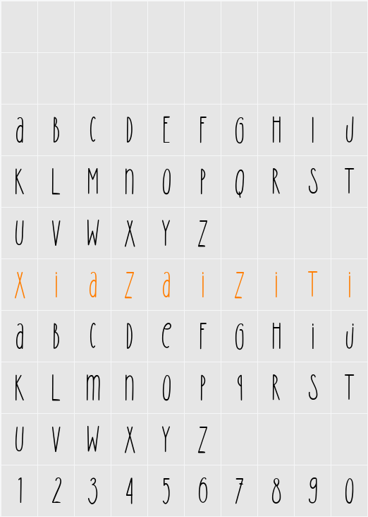 Amila Cuties 字符映射表