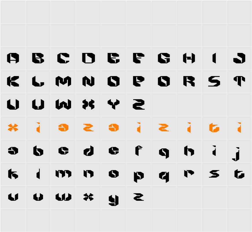 Alboth 字符映射表