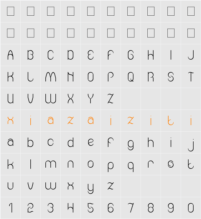 Amazing sound 字符映射表