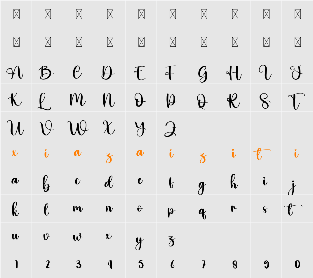 Agile 字符映射表