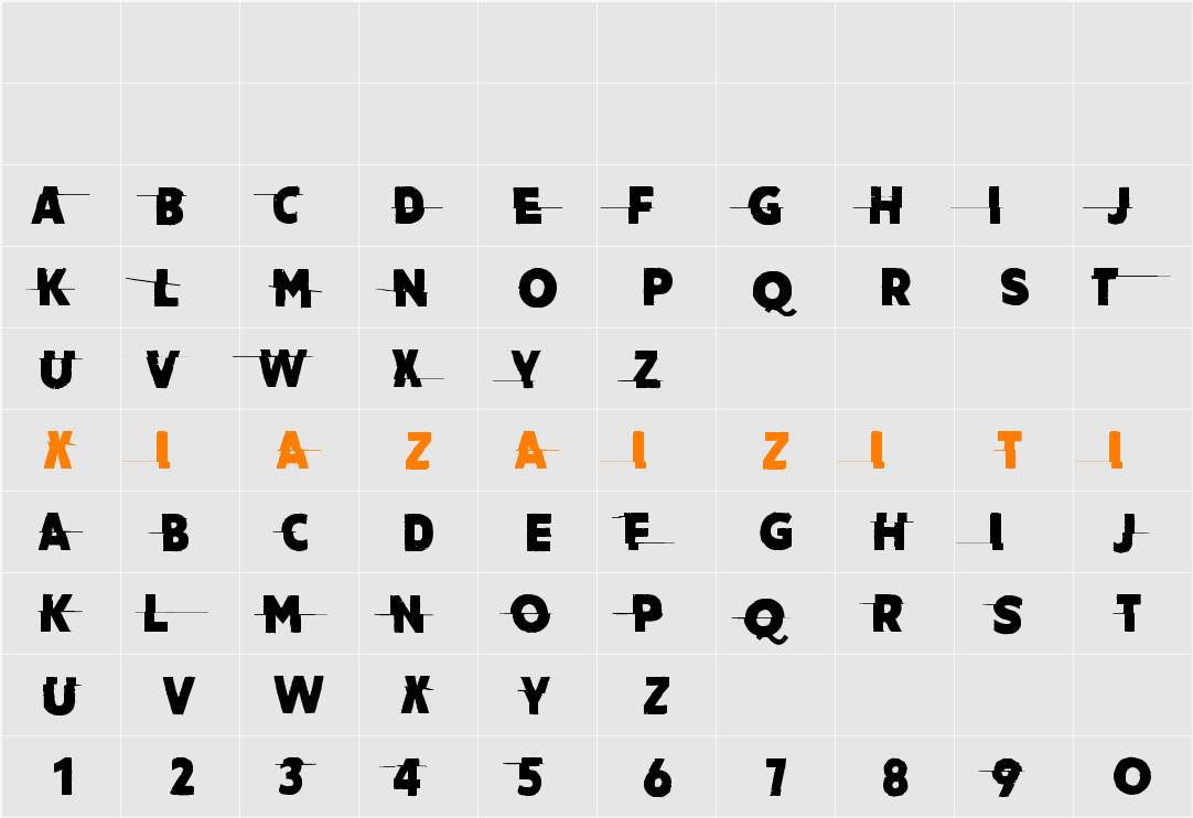 Amateur Slash 字符映射表