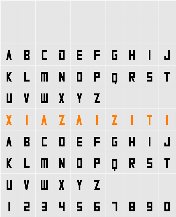 Alien Planet 字符映射表