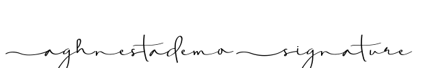Aghnestademo Signature