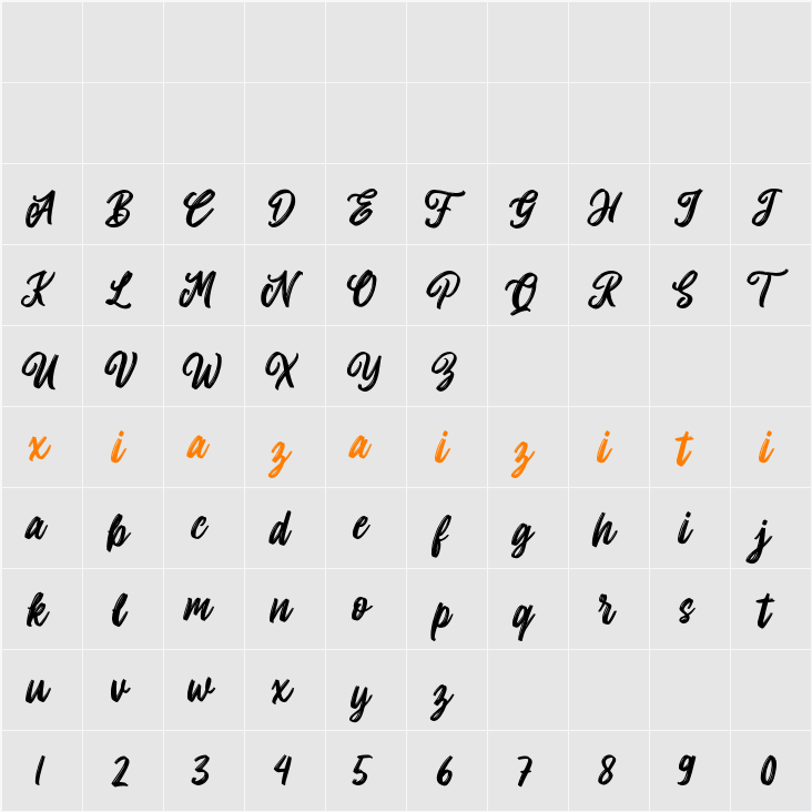 Allitha 字符映射表