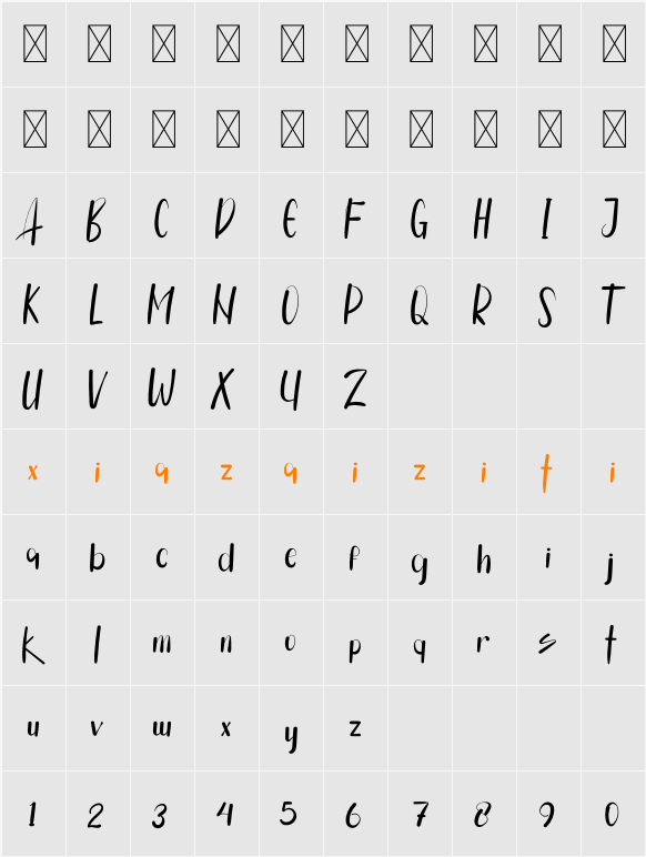 Alliska 字符映射表