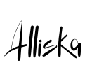 Alliska 字体预览图