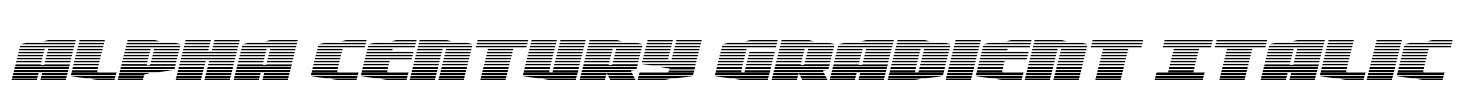 Alpha Century Gradient Italic
