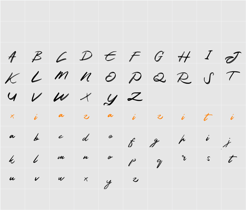 Akod FREE 字符映射表