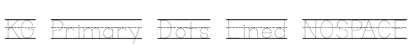 KG Primary Dots Lined NOSPACE