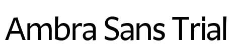 Ambra Sans Trial 字体预览图