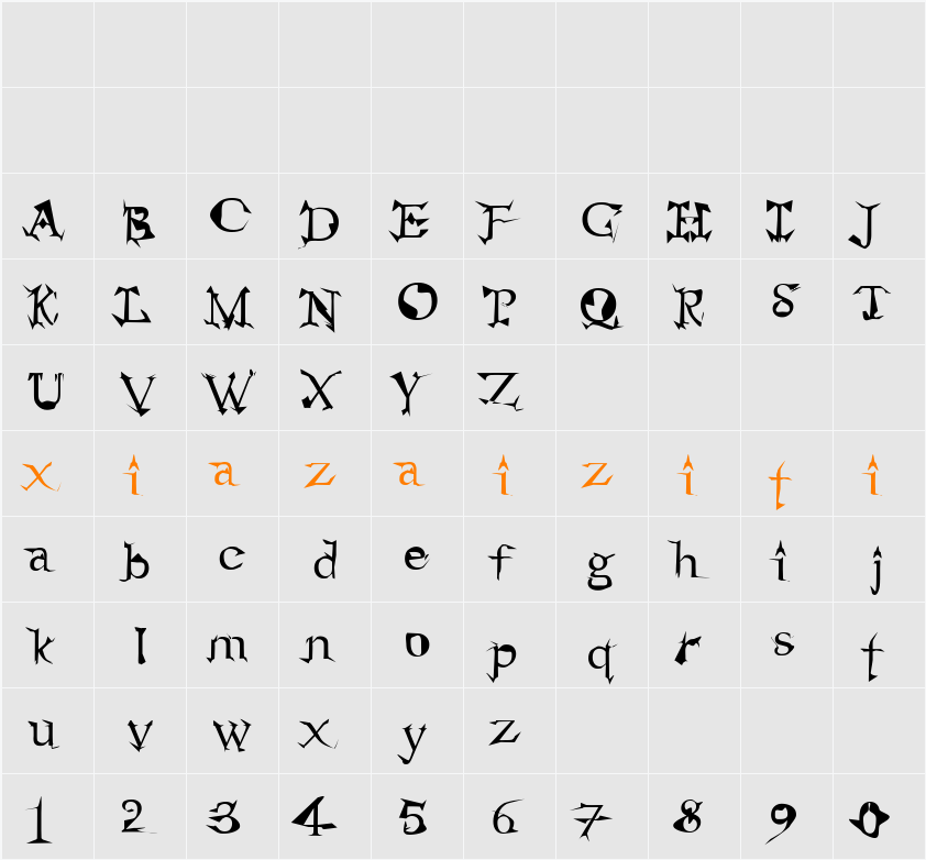 Alien 字符映射表