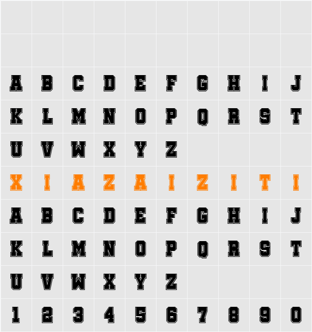 Soccer League College 字符映射表