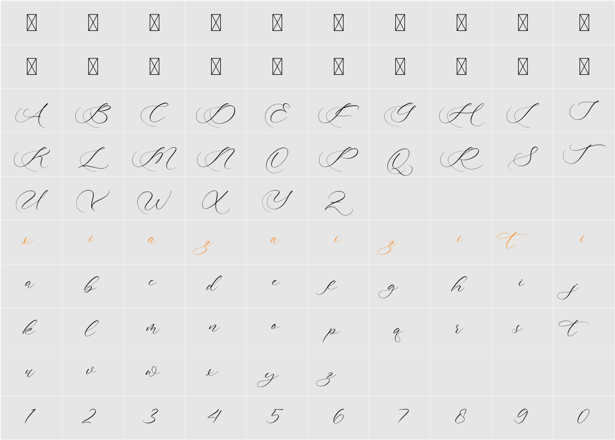 Arcittya Begatri DEMO 字符映射表