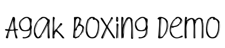 Agak Boxing Demo