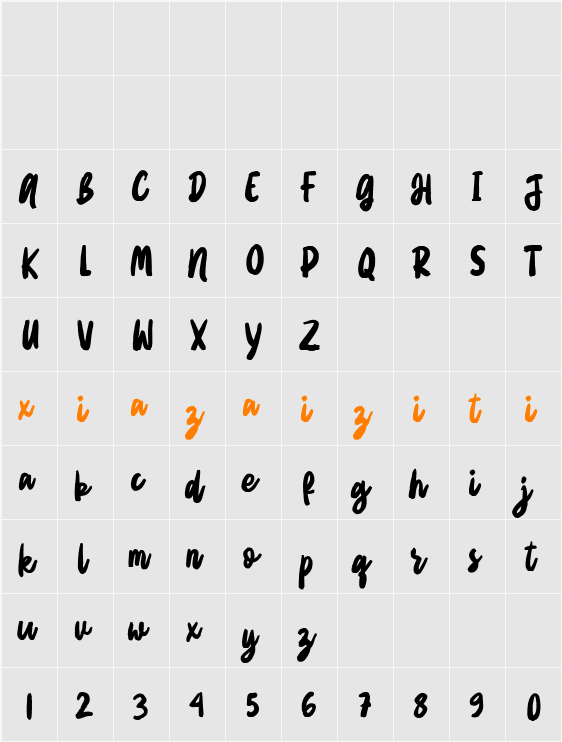 Alfissa 字符映射表