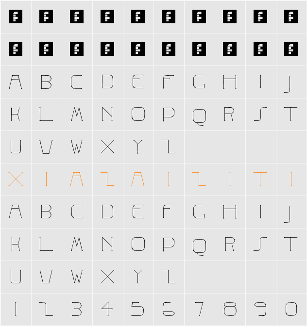 Albrecht 字符映射表
