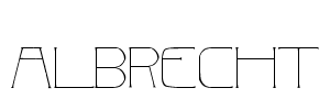 Albrecht 字体预览图