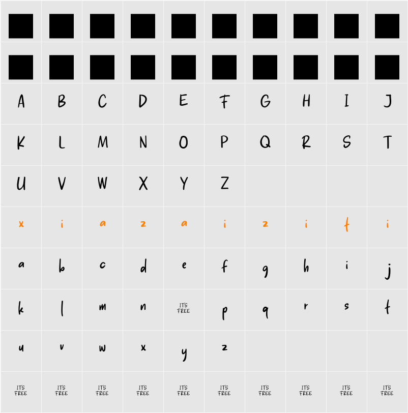 Aesthetic Scratch 字符映射表