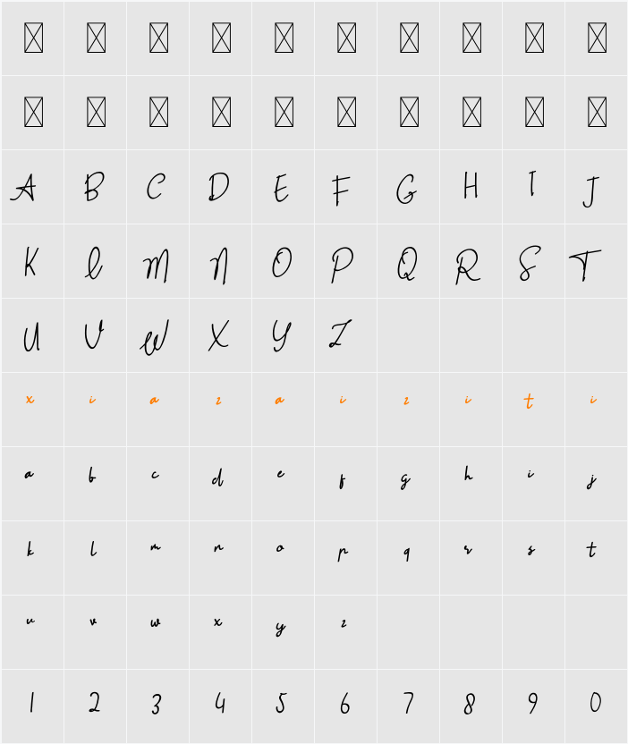 Amsterdam 字符映射表