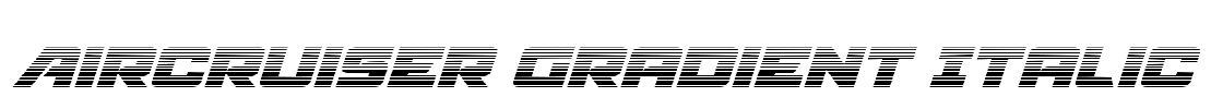 Aircruiser Gradient Italic