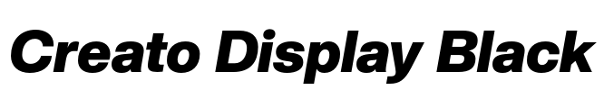 Creato Display Black